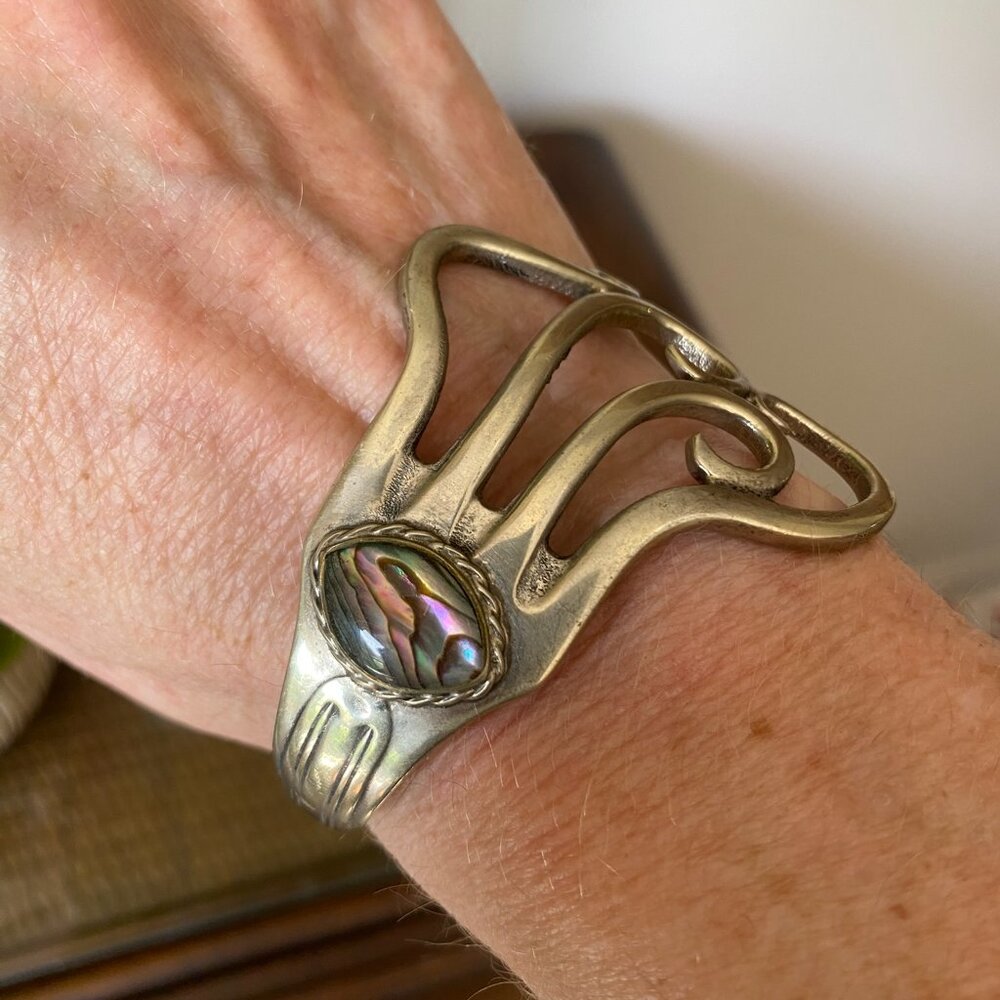 486-I FORKing Love You❤Handcrafted Silver Fork Bracelet Bundle